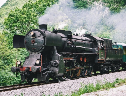 The old timer steam train